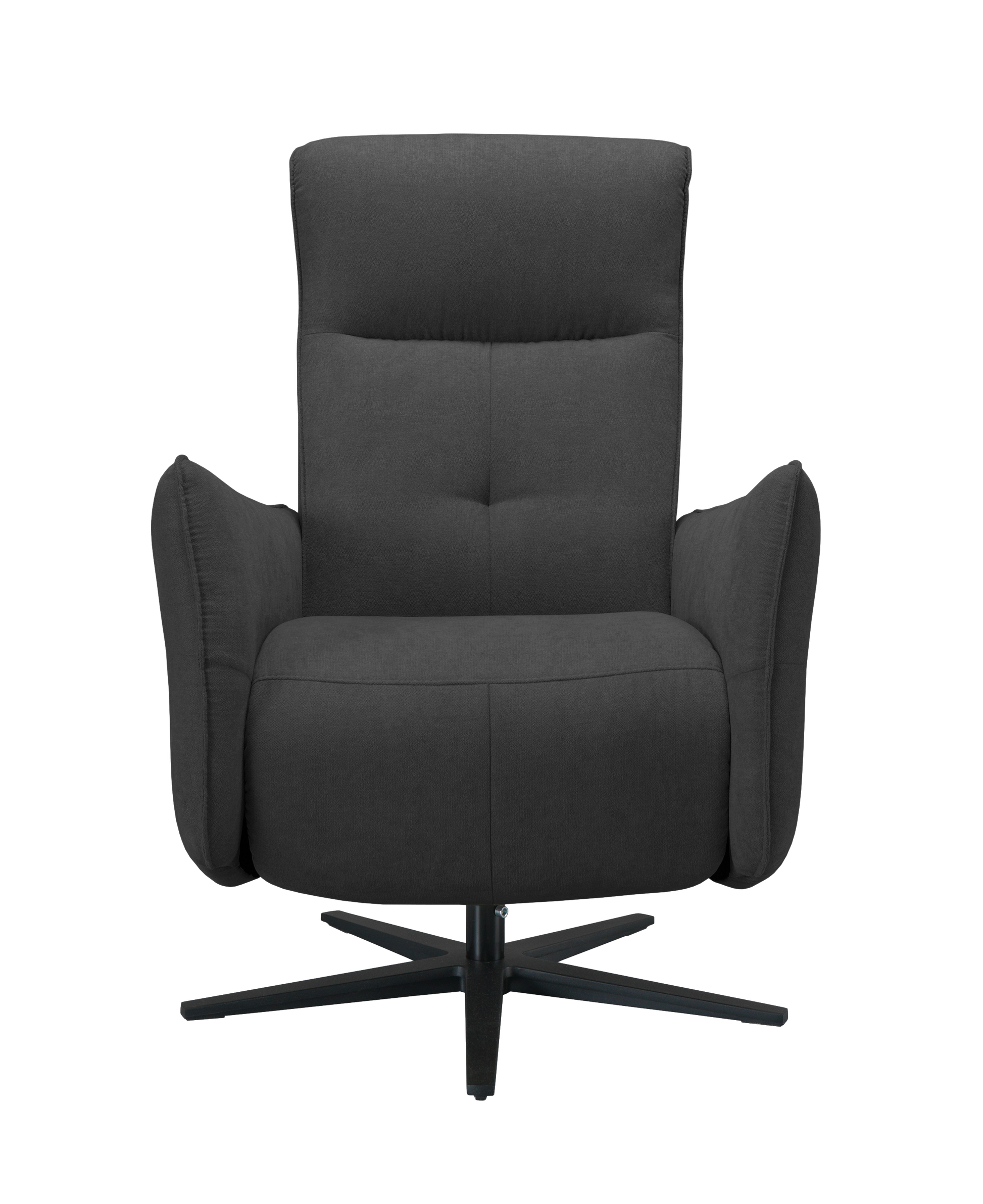 cadeirão giratório em tecido ou pele