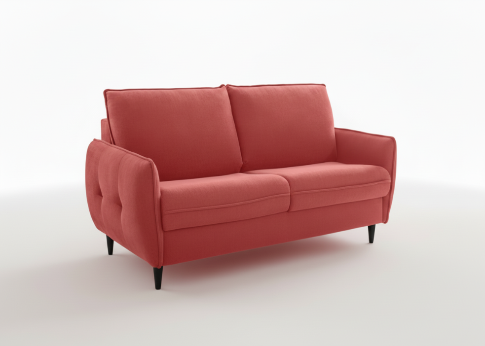 Sofa-cama Galan em tecido com mecanismo pratico